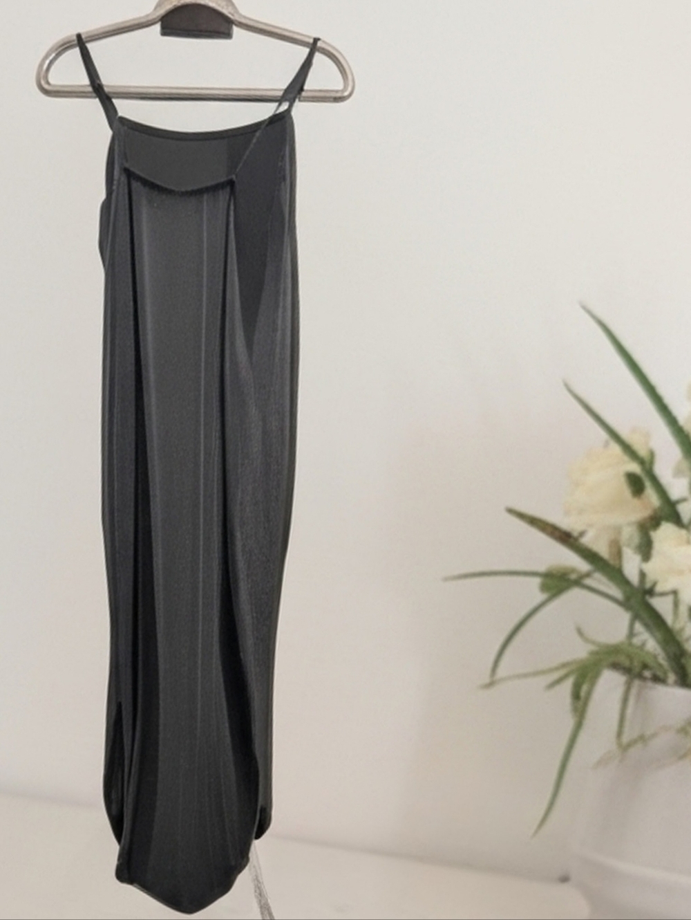 acacia swimwear Silky Black Cupro Maxi Slipdress L - Picture 4 of 8